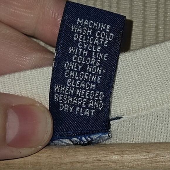 NWT Karen Scott Cream Cotton Cardigan 2X Plus Size 0130 - Picture 8 of 9